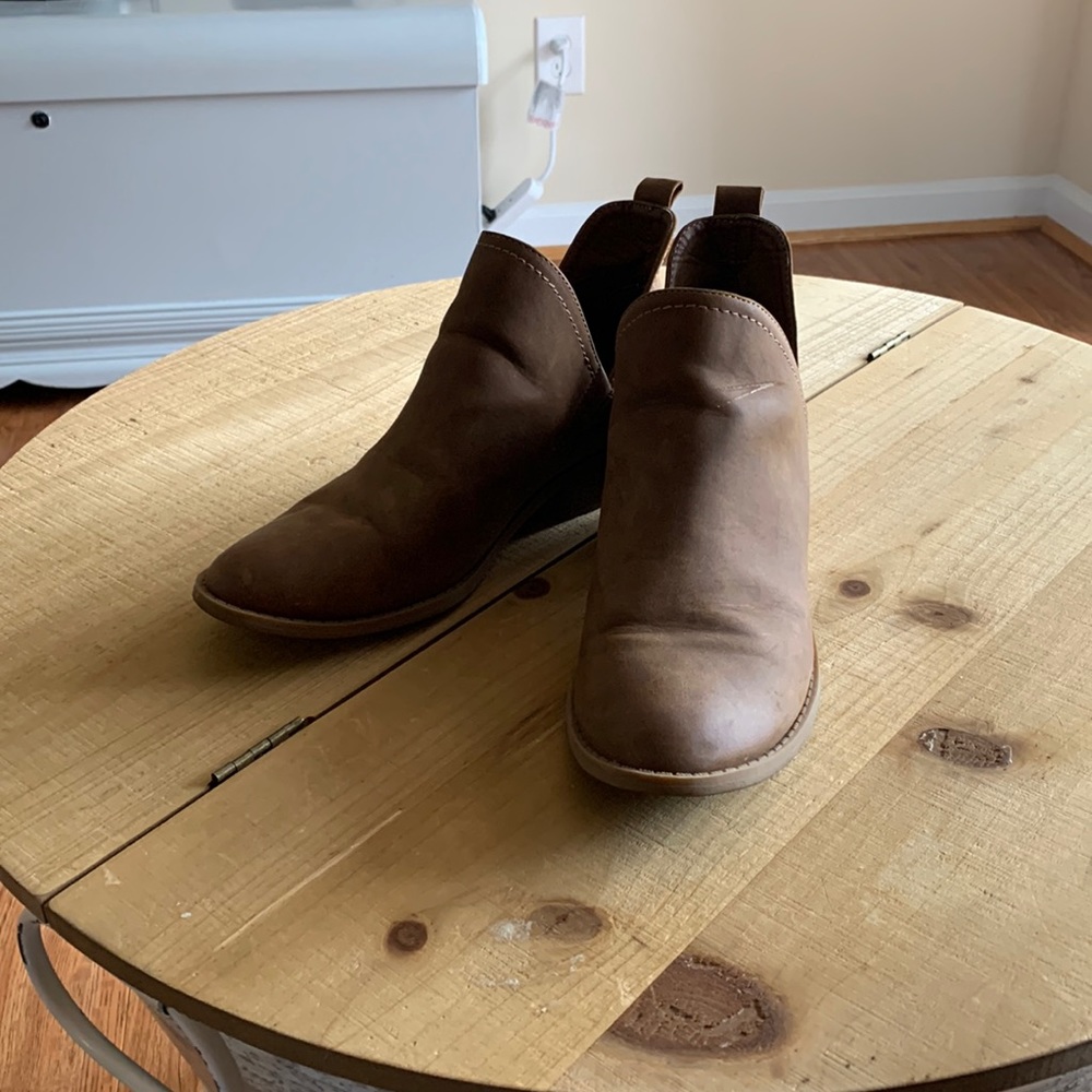 Brown booties